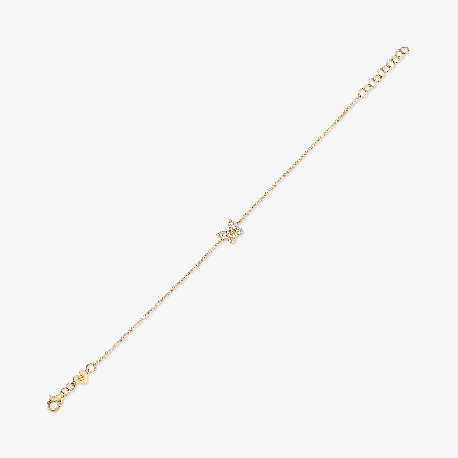 Mini Token Pave Butterfly Bracelet