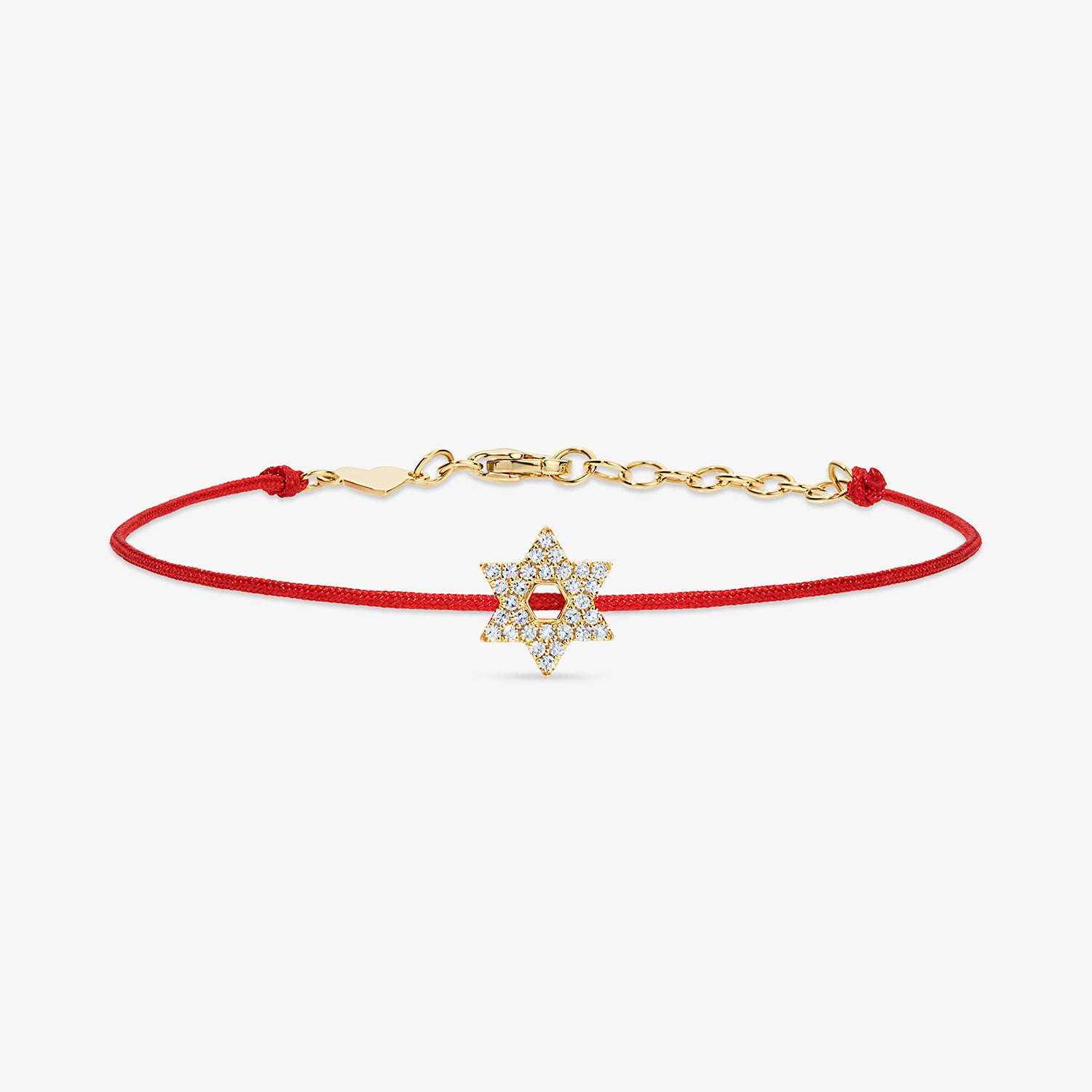 Token Star of David I AM bracelet Red