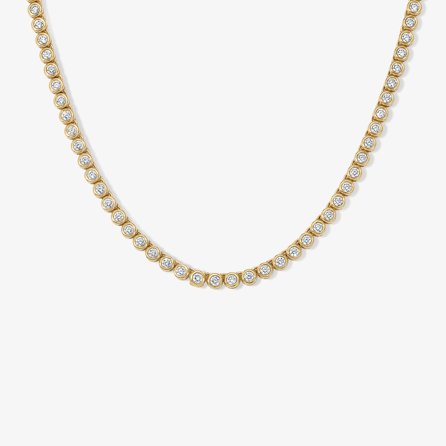 Margot Bezel Tennis Necklace