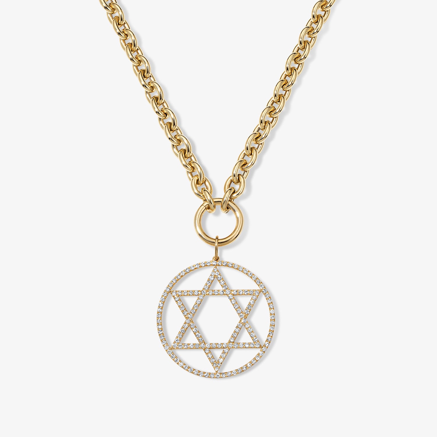 Jumbo Token Star of David Pendant