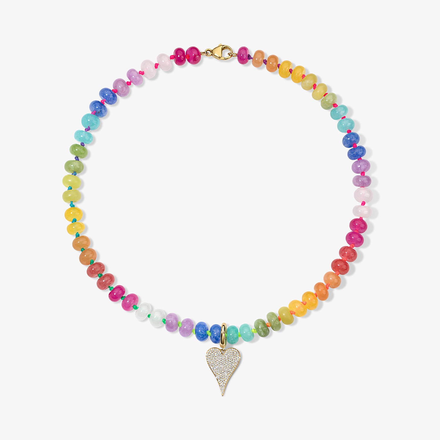 Kendall Rainbow Beaded Necklace
