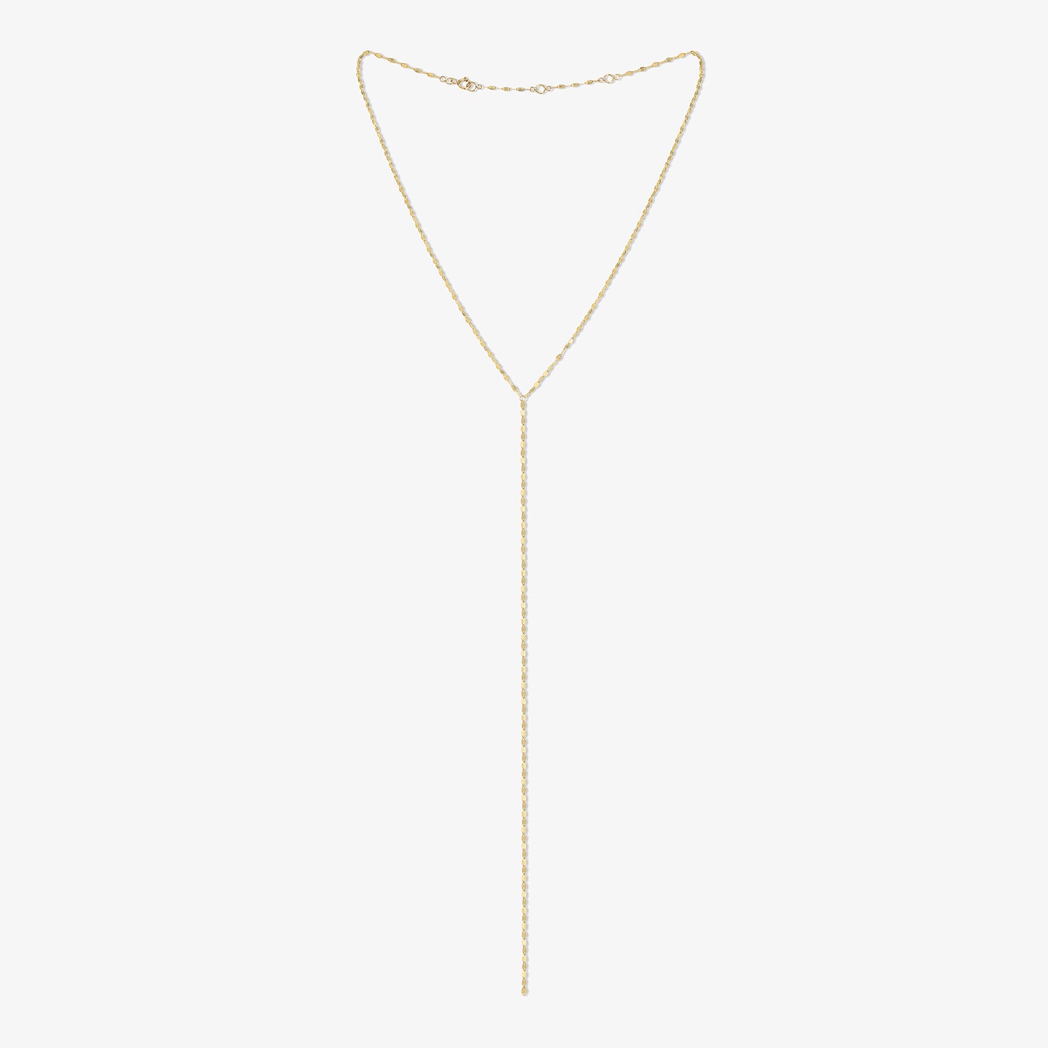 Olivia Single Y Necklace 14K Yellow Gold