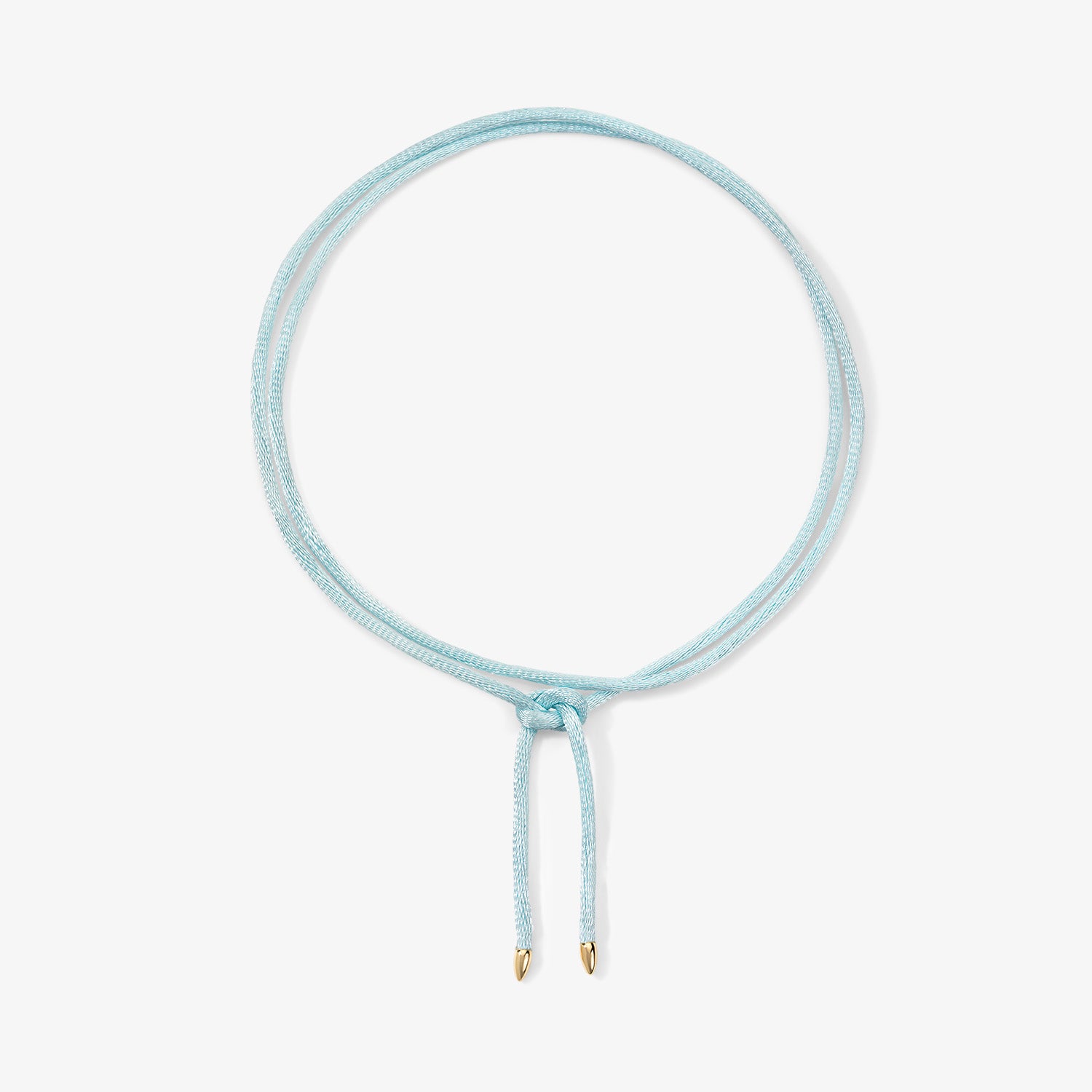 Kendall Baby Blue Satin Cord Necklace