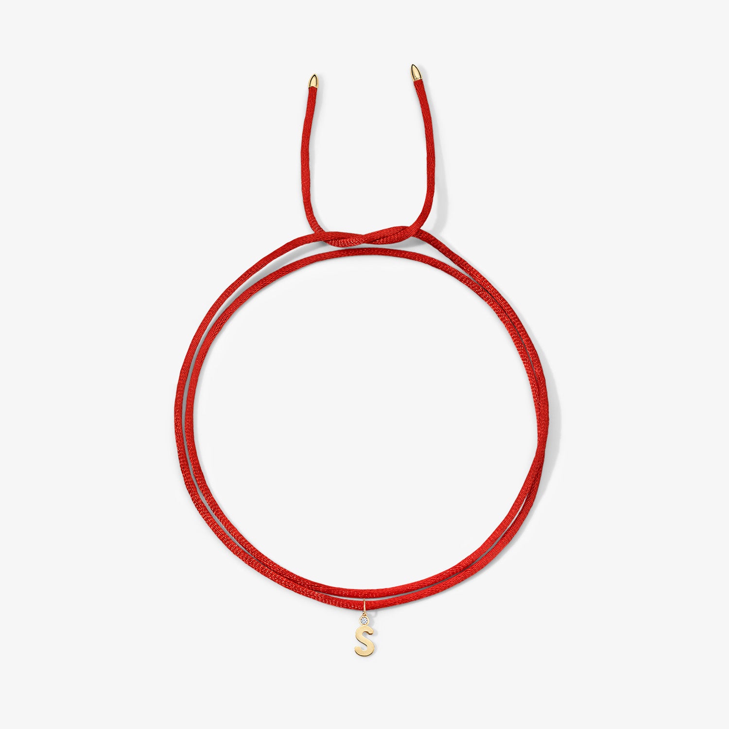 Kendall Red Satin Cord Necklace