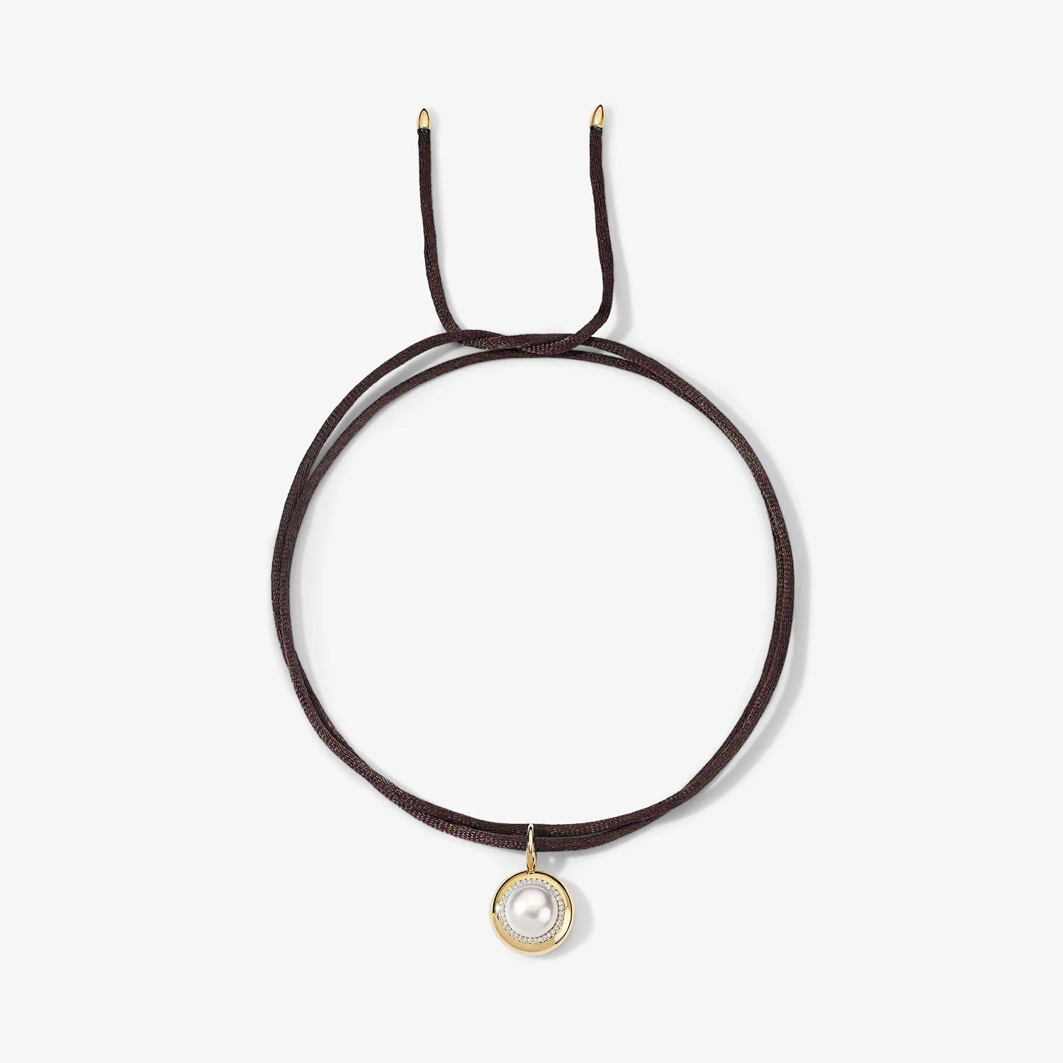 Kendall Brown Satin Cord Necklace