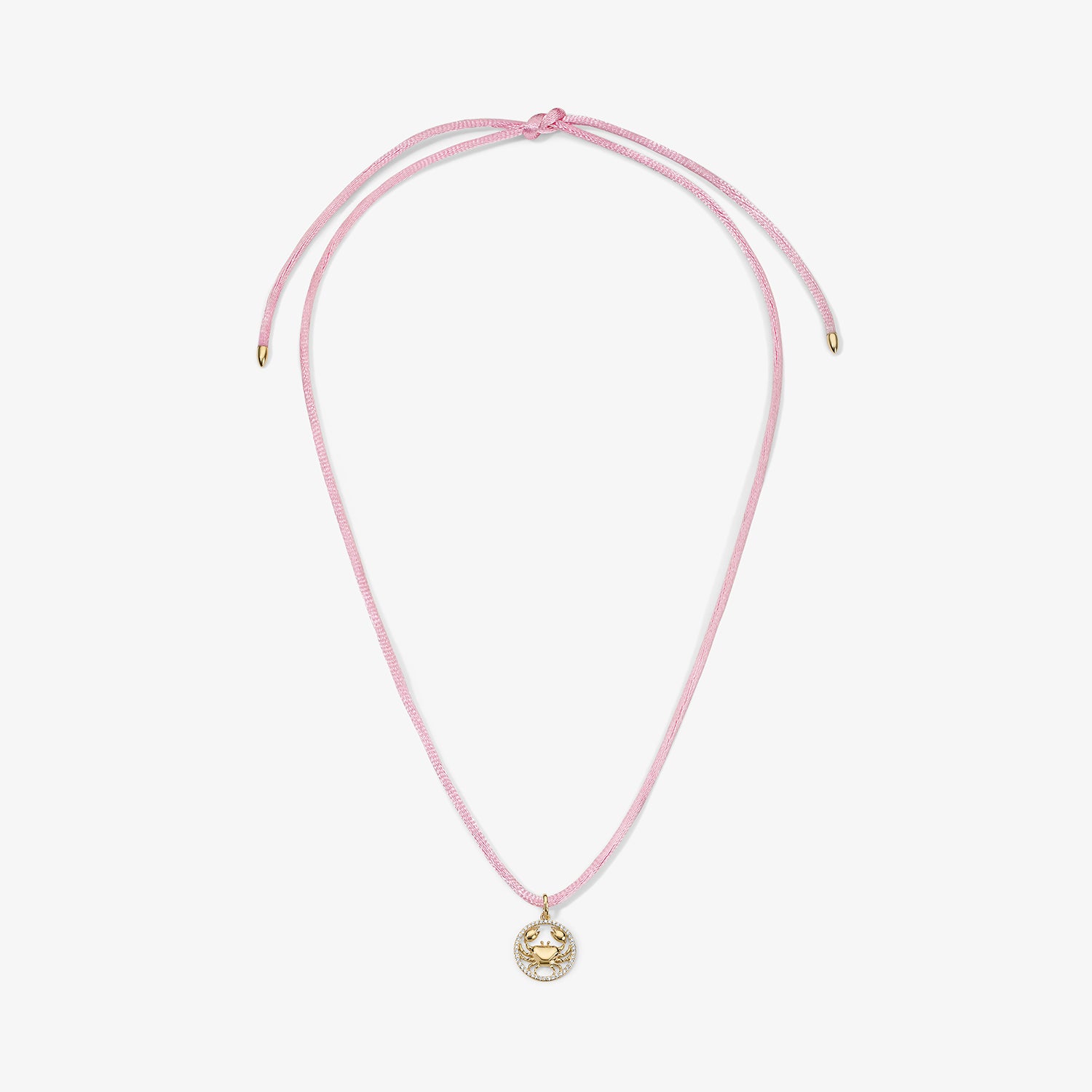 Kendall Pink Satin Cord Necklace