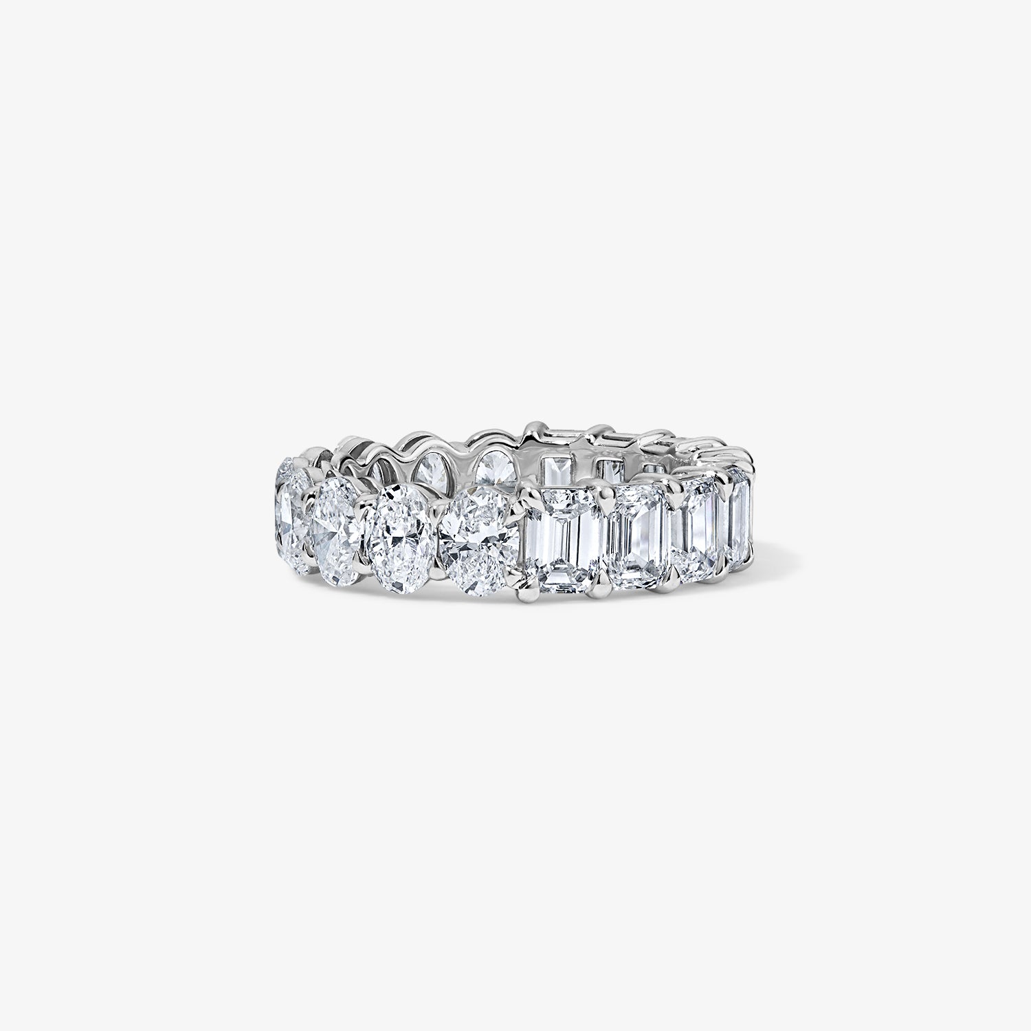 Undecided Oval and Emerald Eternity Band