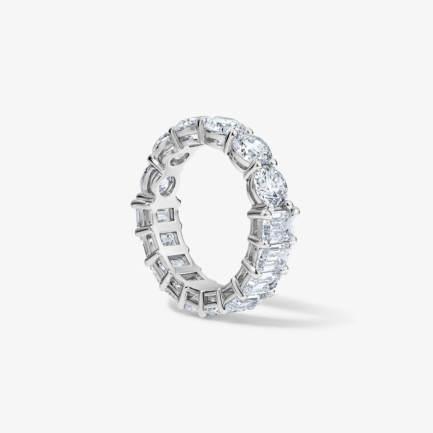 Undecided Round and Emerald Eternity Band