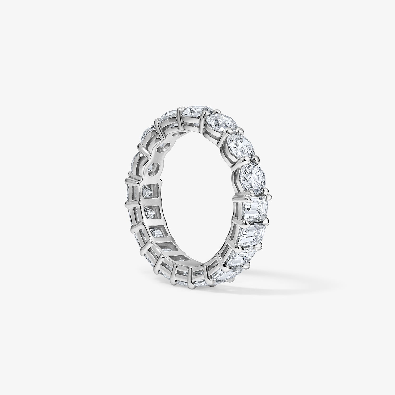 Undecided Round and Emerald Eternity Band