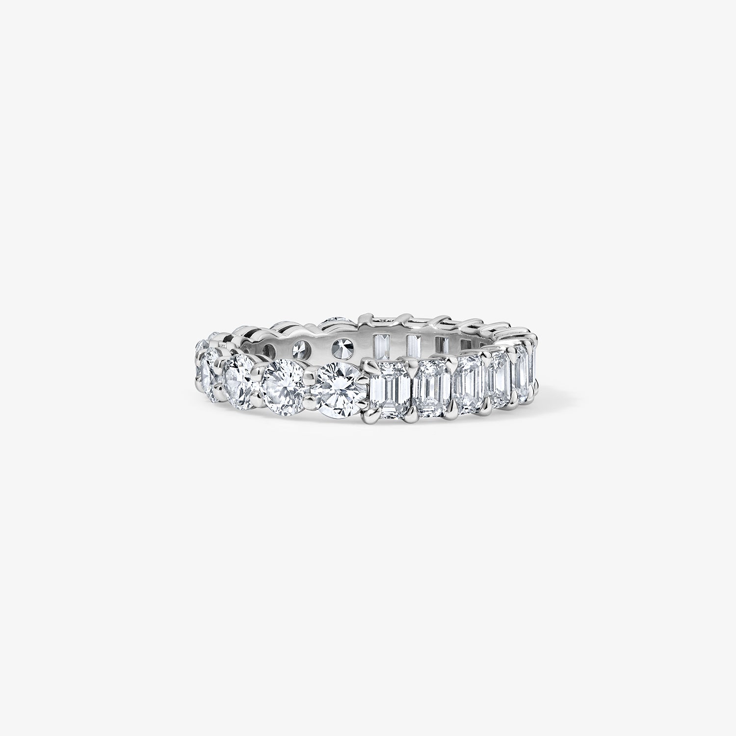 Undecided Round and Emerald Eternity Band