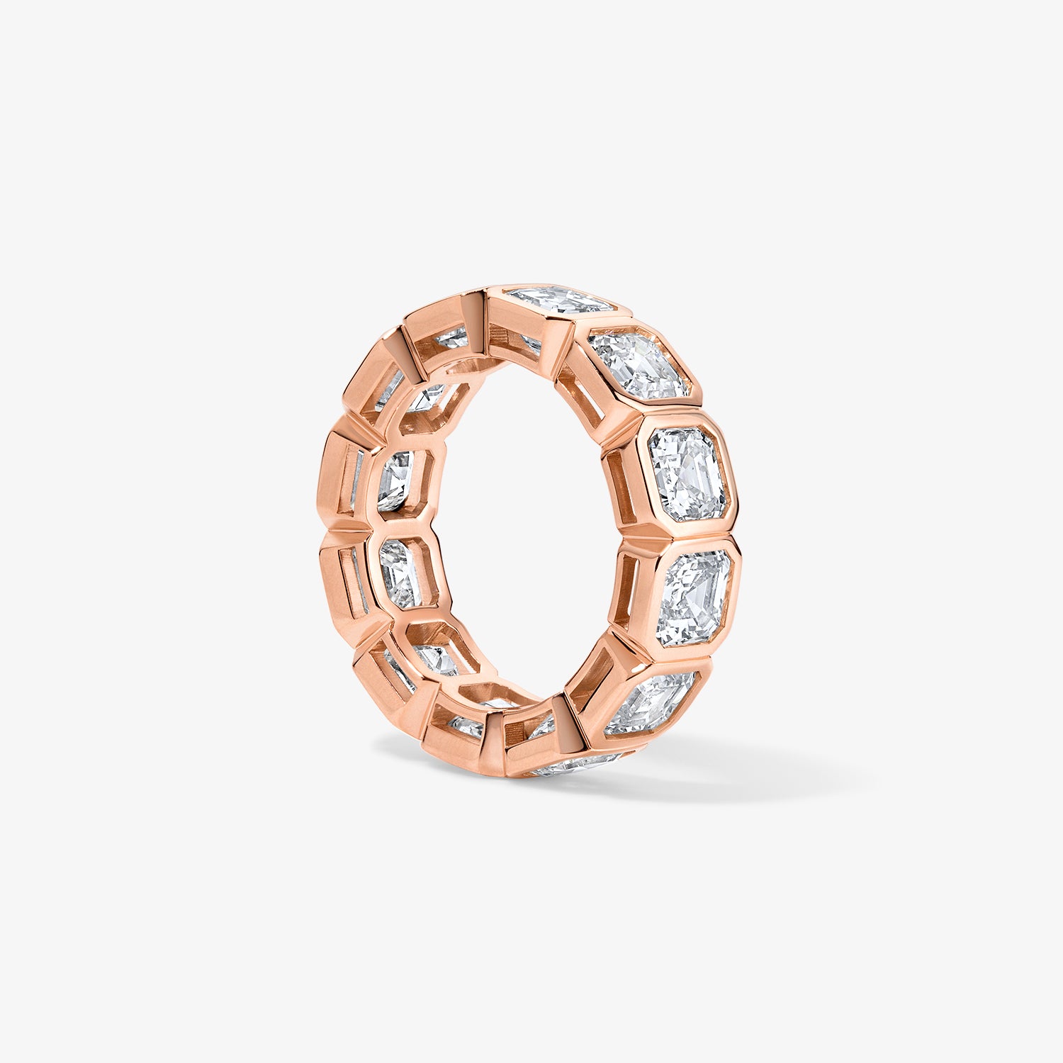 Margot Bezel Set Asscher Cut Eternity Band