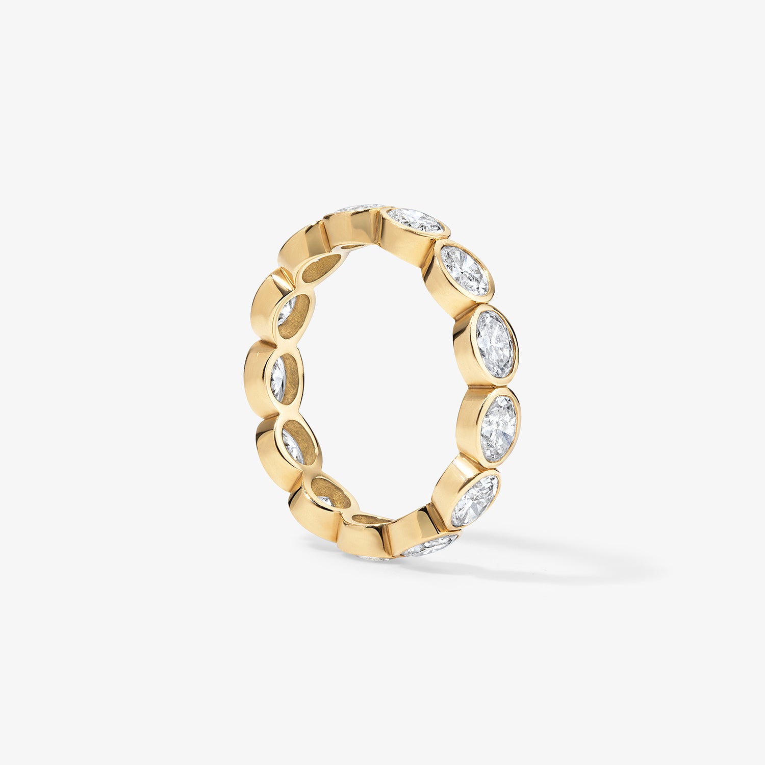 Margot Bezel Set East West Oval Diamond Eternity Band
