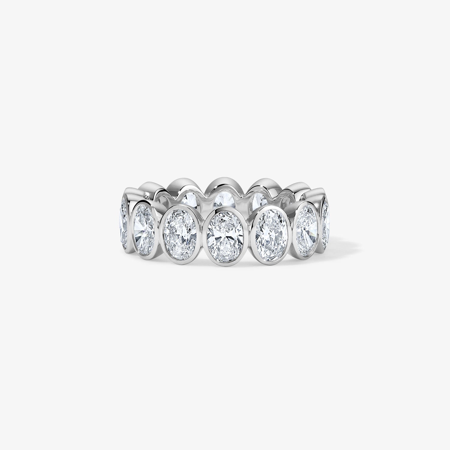 Margot Bezel Set Oval Diamond Eternity Band