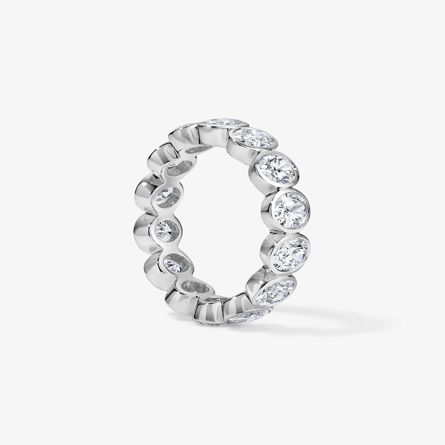 Margot Bezel Set Oval Diamond Eternity Band