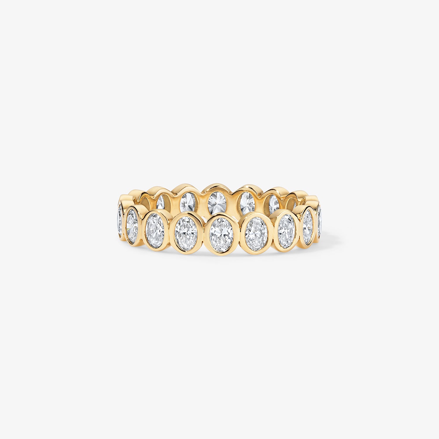 Margot Bezel Set Oval Diamond Eternity Band