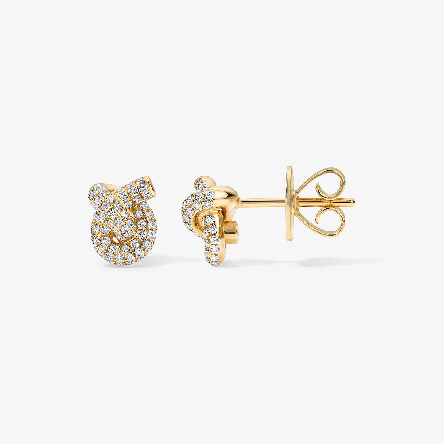 Token Knot Pave Studs