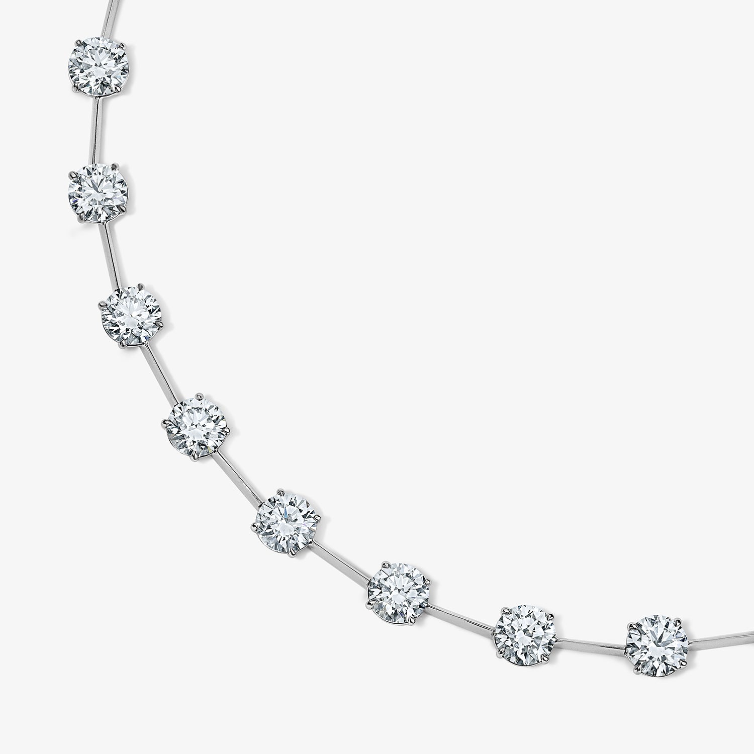 32 Carat Round Station Necklace