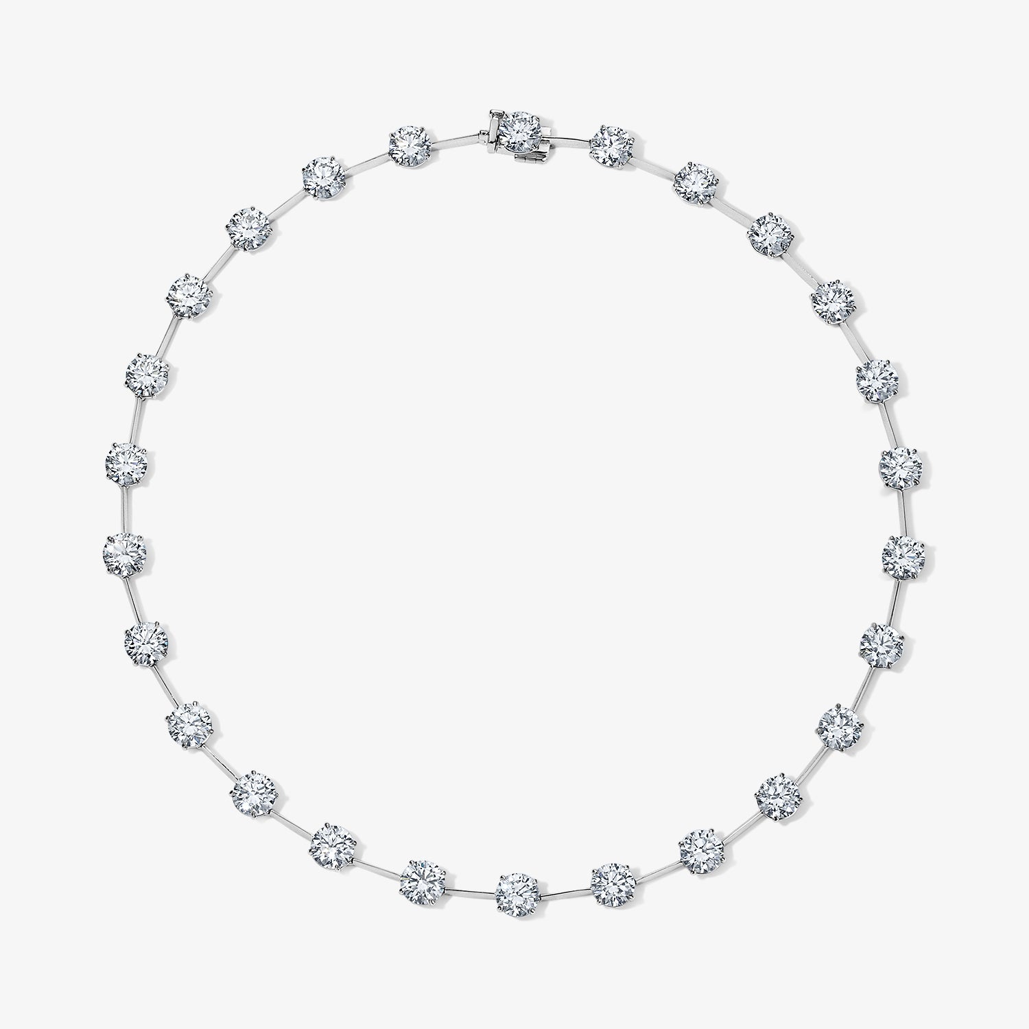 32 Carat Round Station Necklace