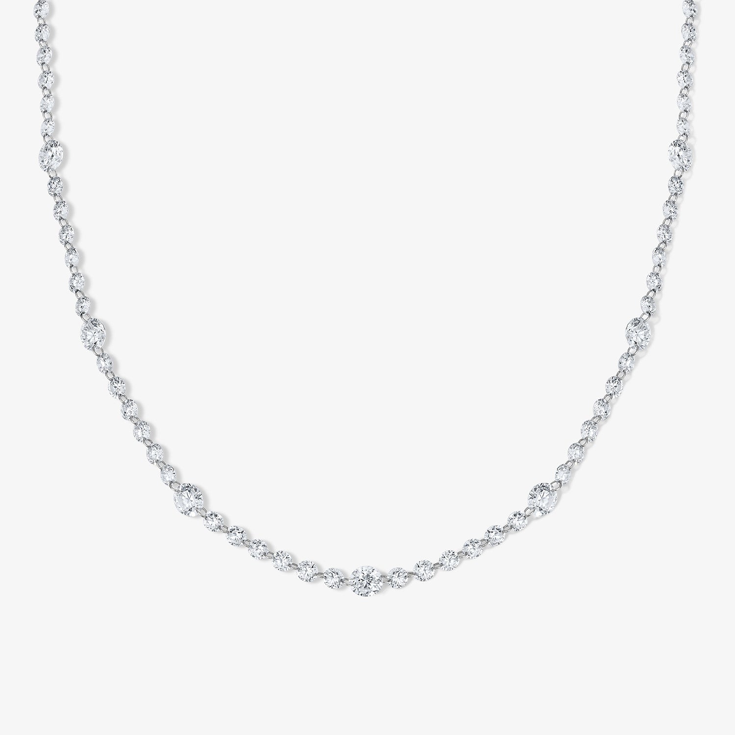 Lola Lab Grown Drilled Diamond Double Wrap Necklace