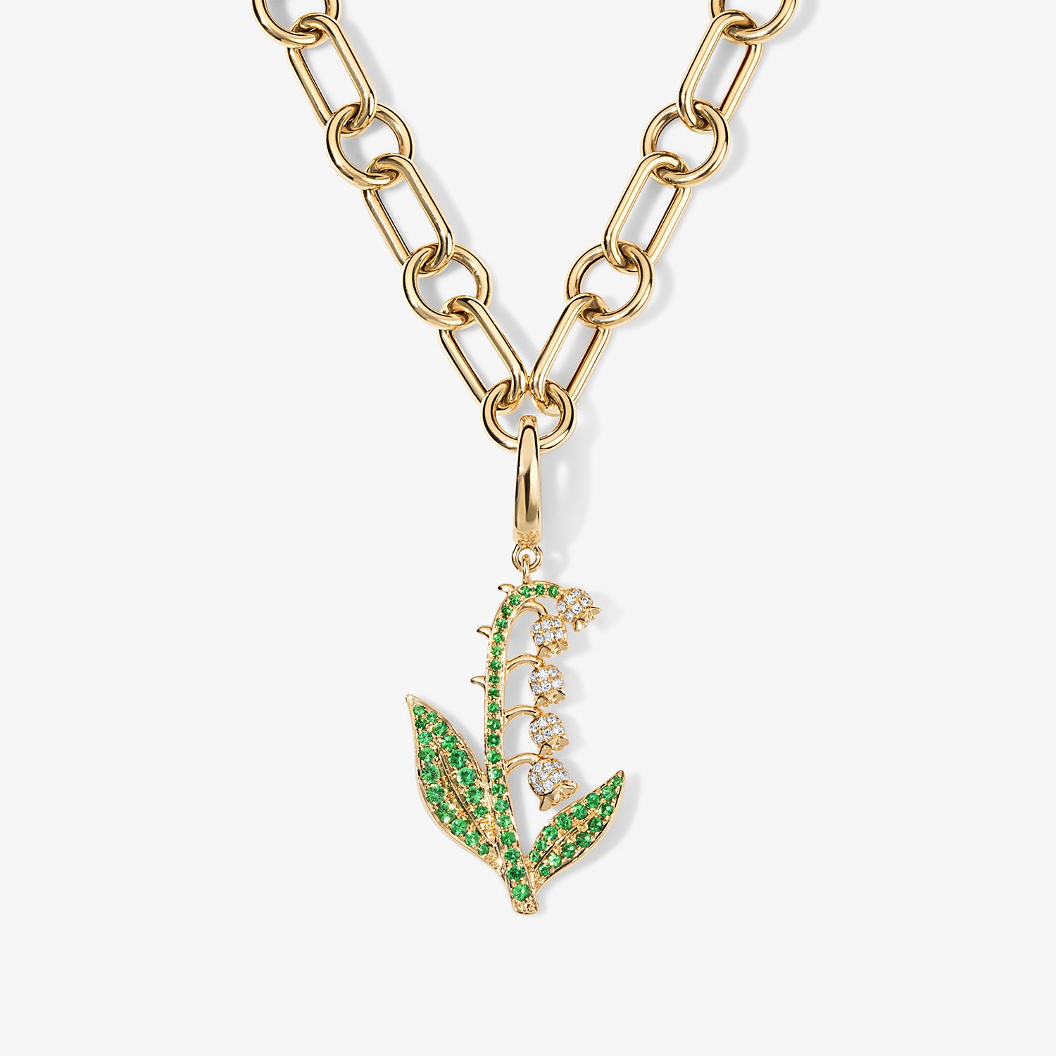 Large Token Lily of the Valley Birth Flower Charm