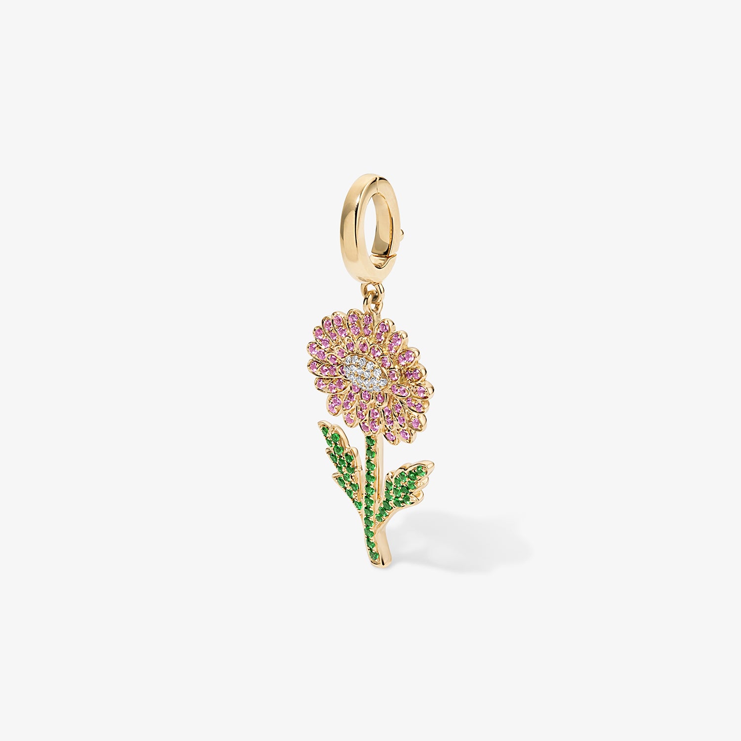 Large Token Chrysanthenum Birth Flower Charm