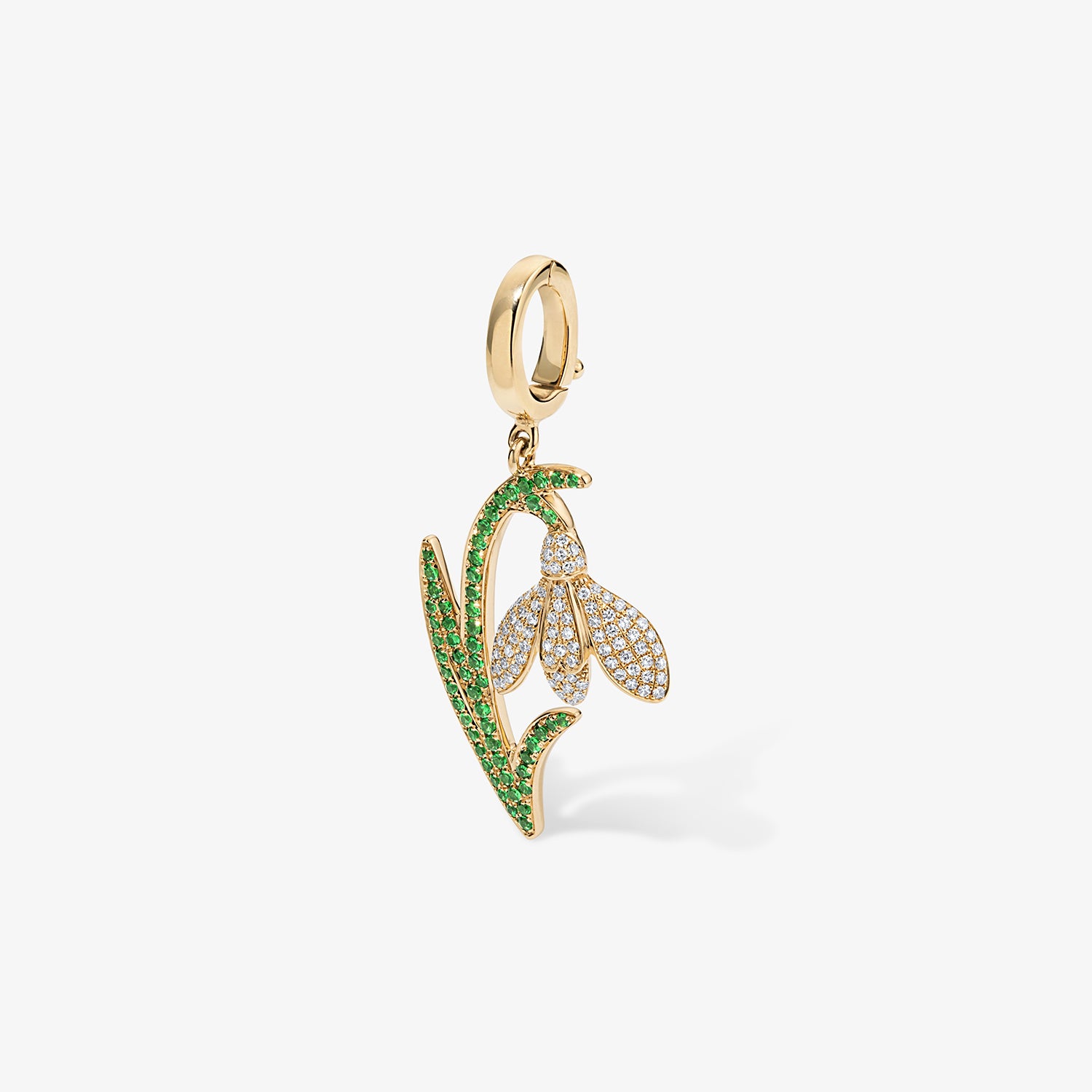Large Token Snowdrop Birth Flower Charm