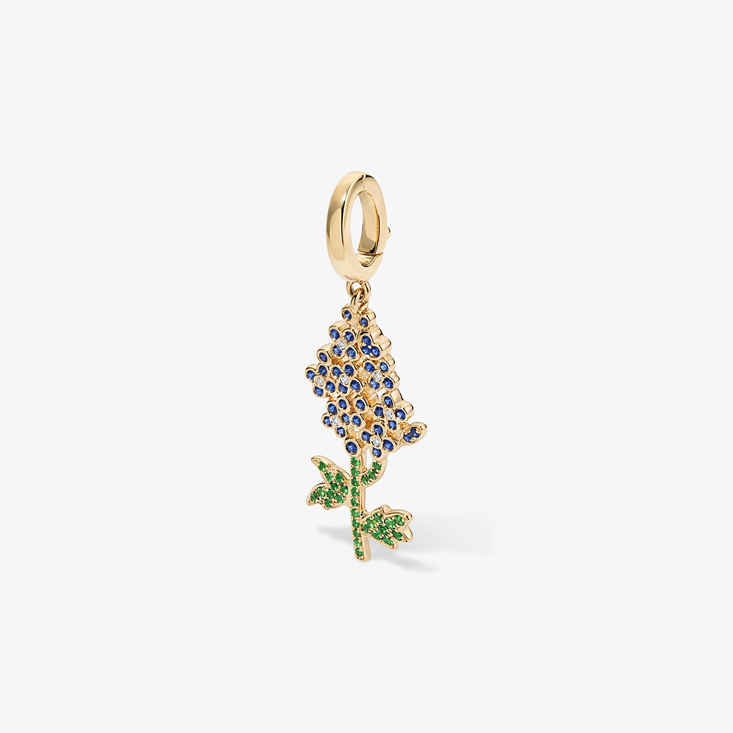 Large Token Larkspur Birth Flower Charm