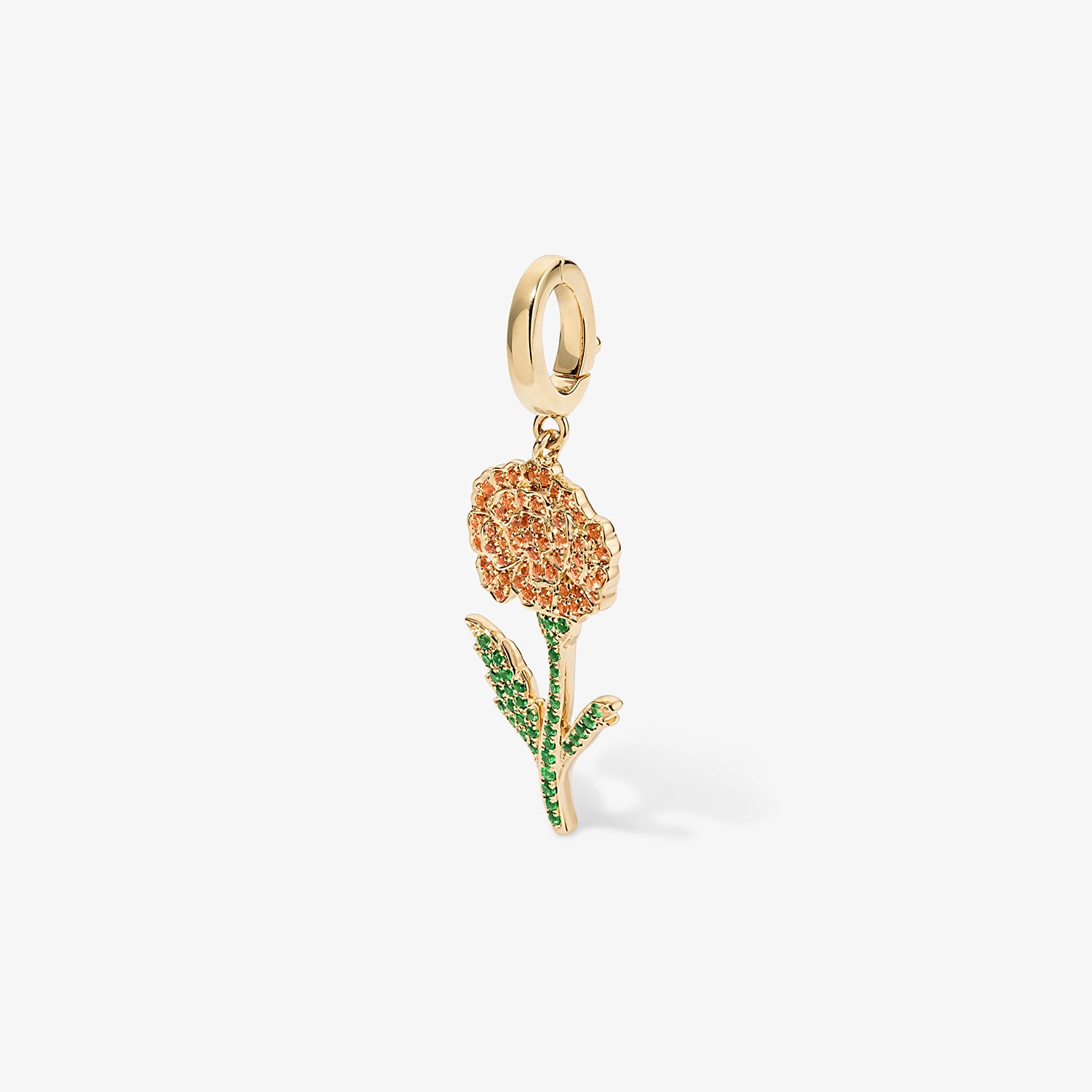 Large Token Marigold Birth Flower Charm