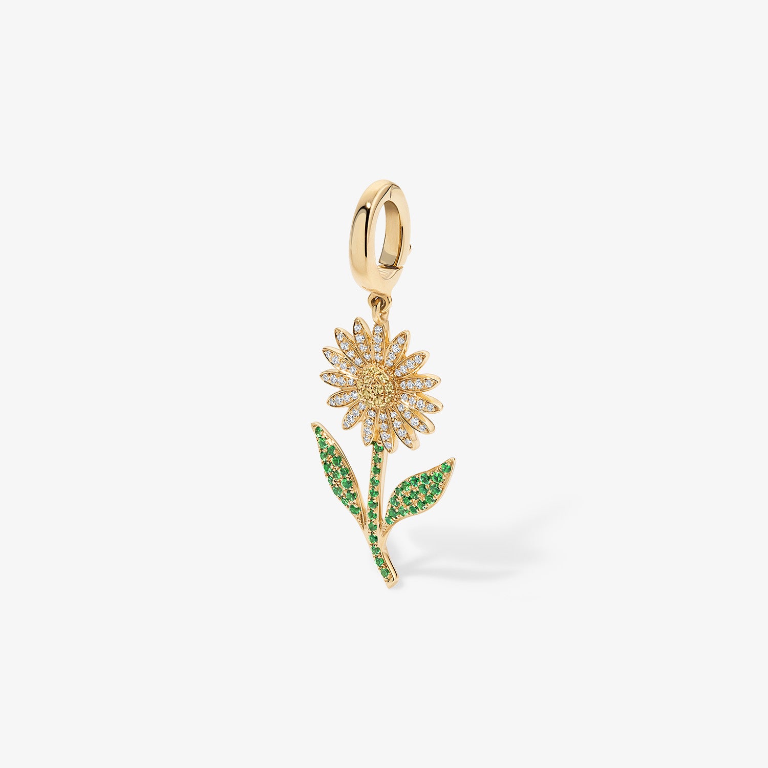Large Token Daisy Birth Flower Charm
