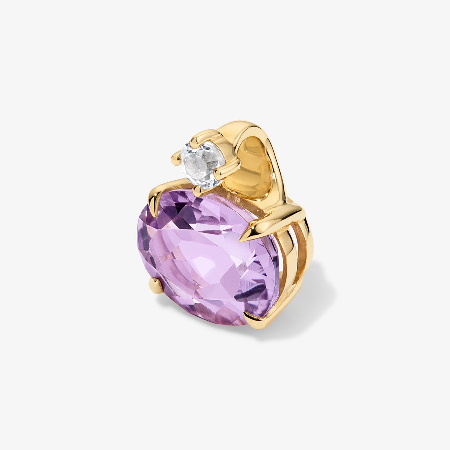Candy Confetti Oval Rose de France Pendant