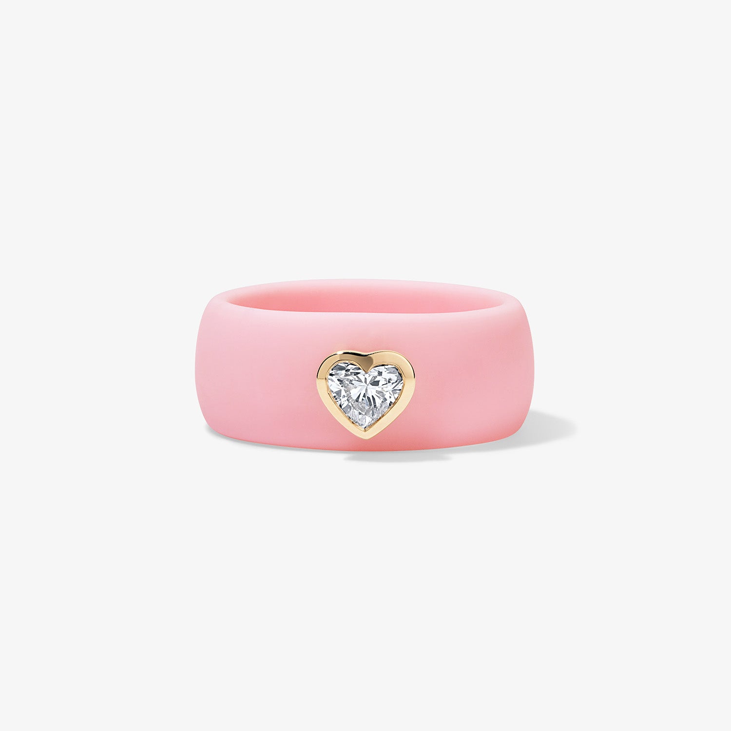 Heart Lab Grown Diamond on Silicone Band