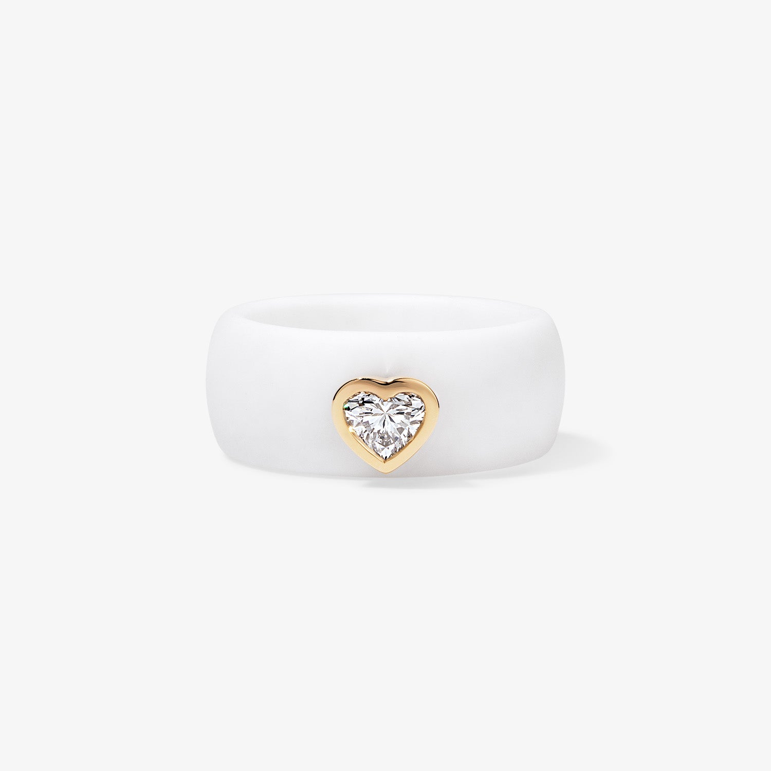 Heart Lab Grown Diamond on Silicone Band