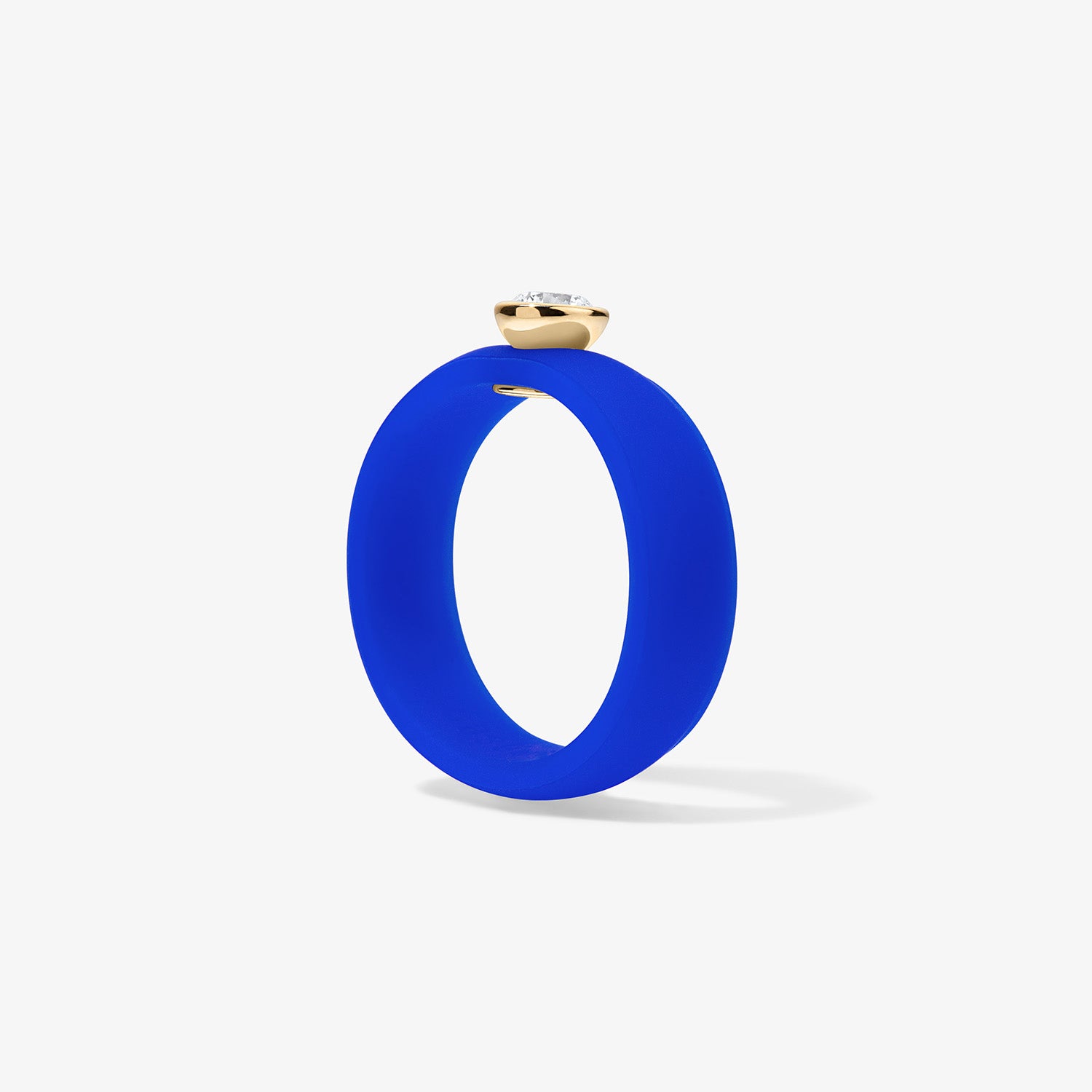 Round Lab Grown Diamond on Silicone Band