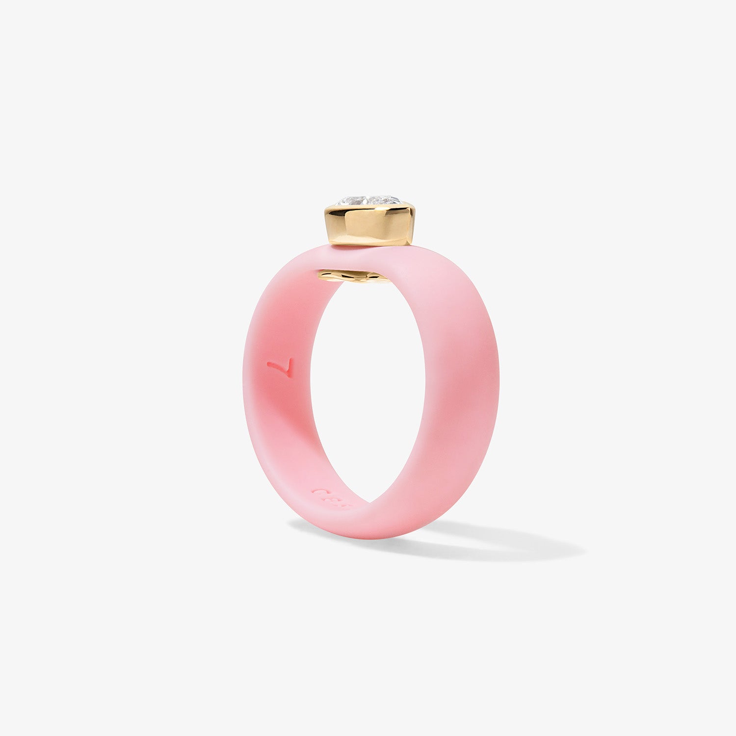 Pear Lab Grown Diamond on Silicone Band