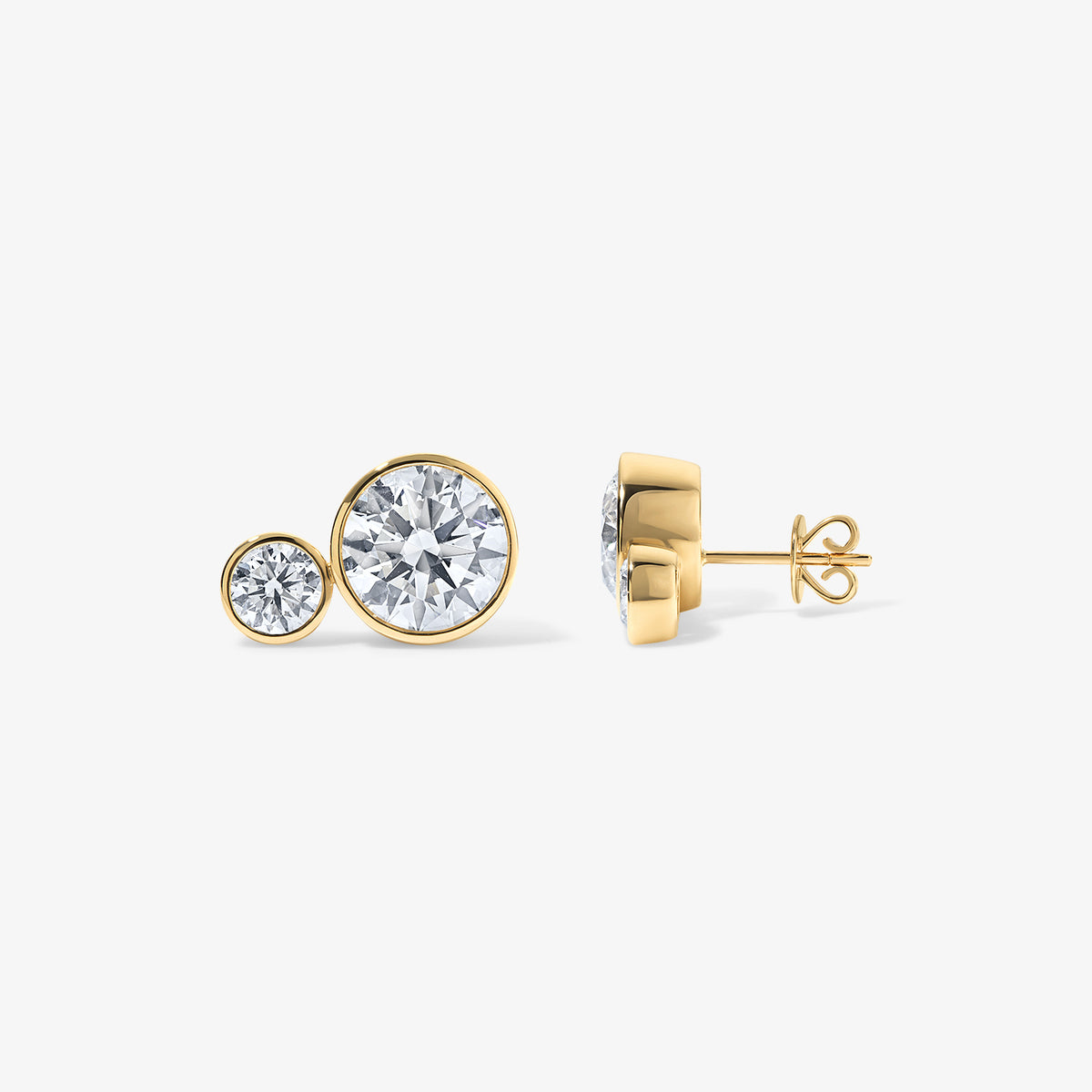 Coco Lab Diamond Two Stone Round Studs