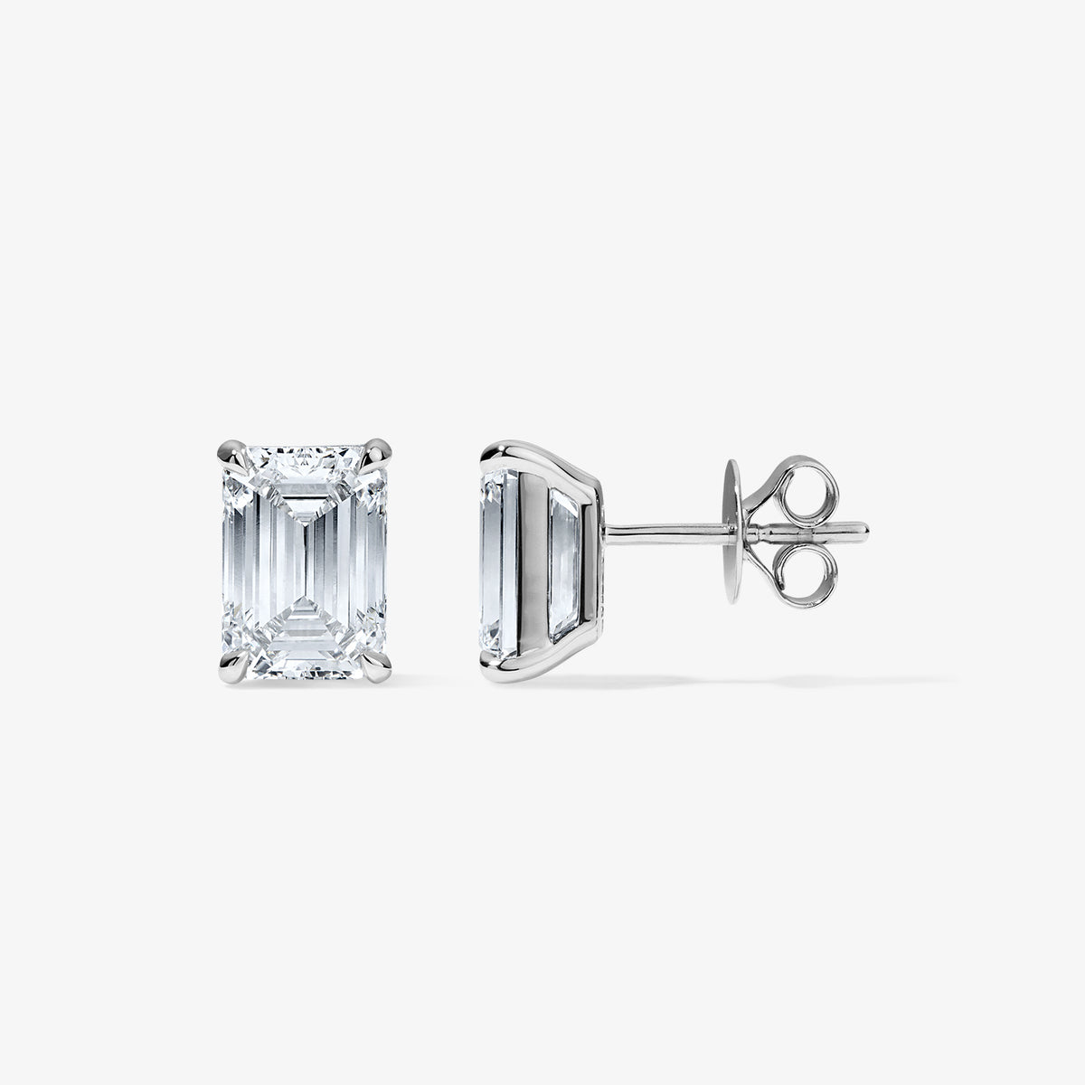 Lab Grown Diamond Emerald Studs