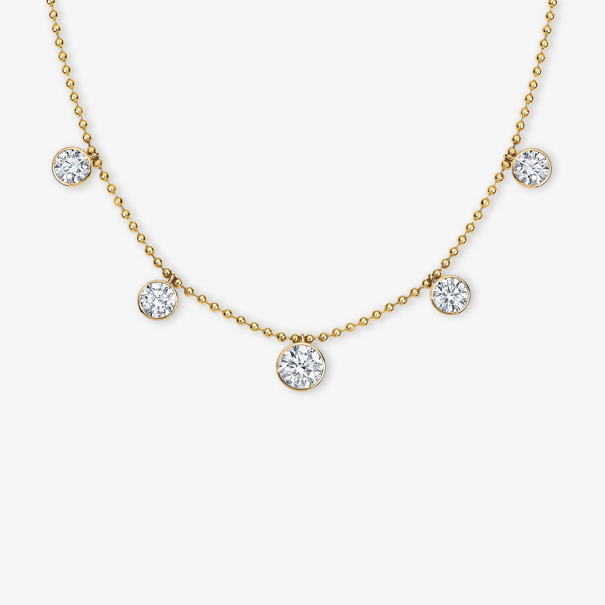 Coco Lab Round Diamond Shaker Necklace