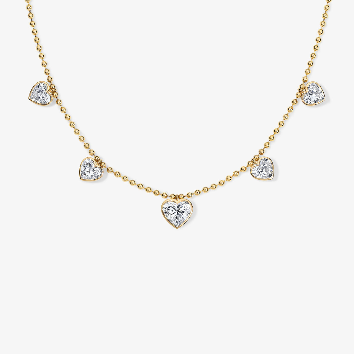 Coco Lab Heart Diamond Shaker Necklace