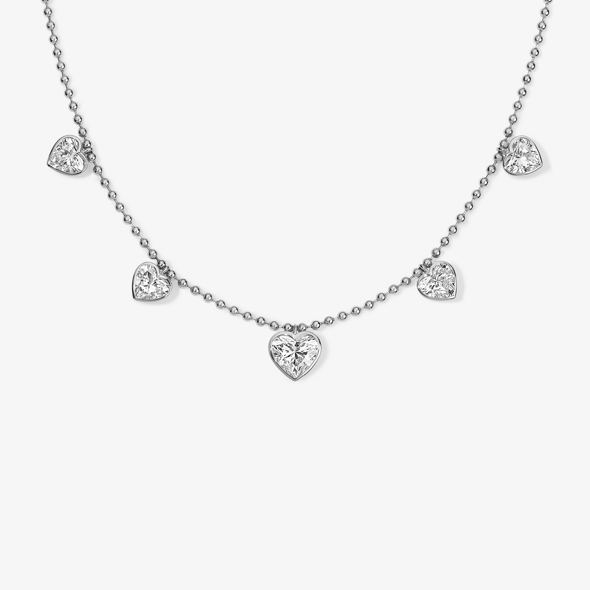 Coco Lab Heart Diamond Shaker Necklace
