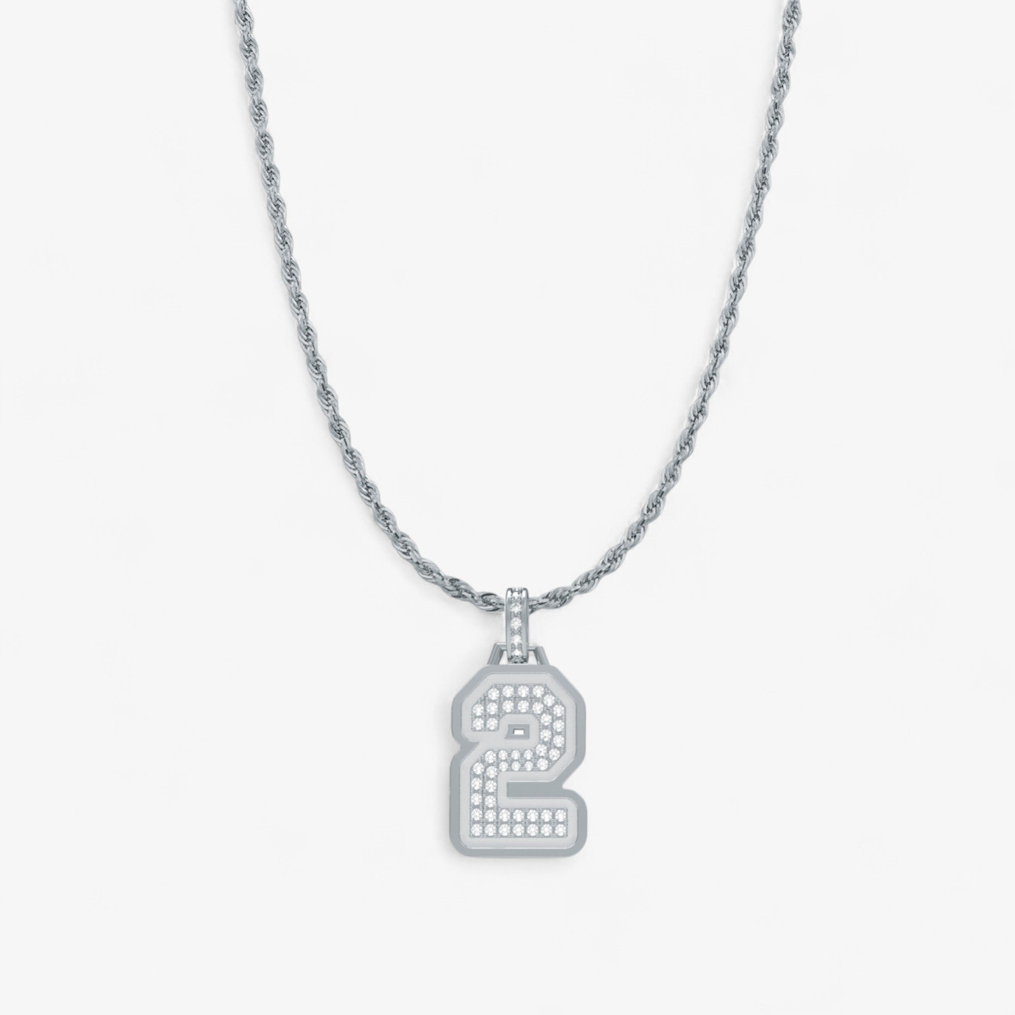 Sterling Silver Large Varsity Pendant