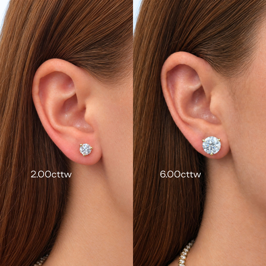 Lab Grown Diamond Round Studs