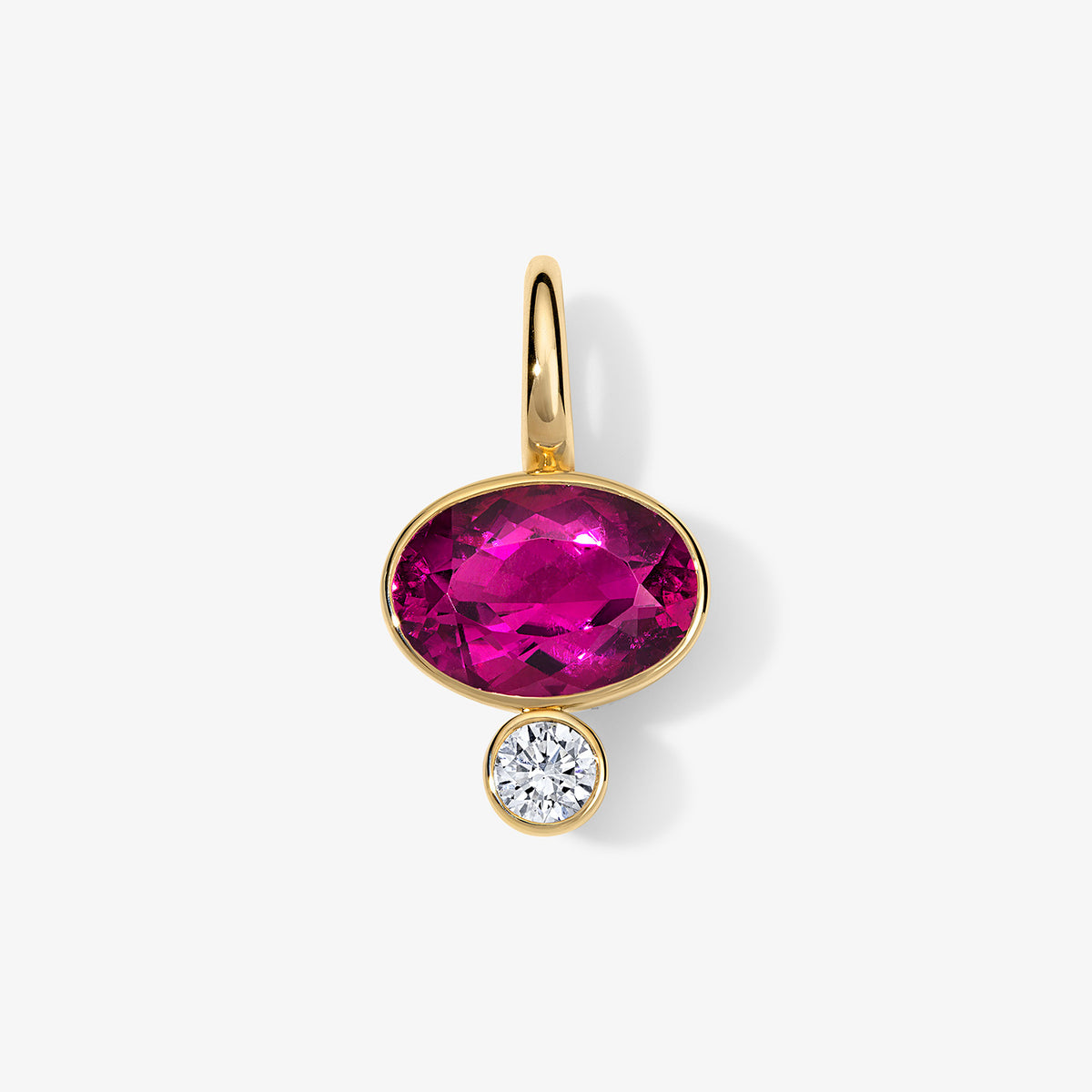Coco Candy Rubellite Oval Charm