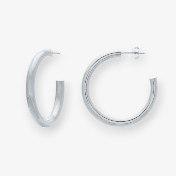 35mm Tube Hoop Earrings