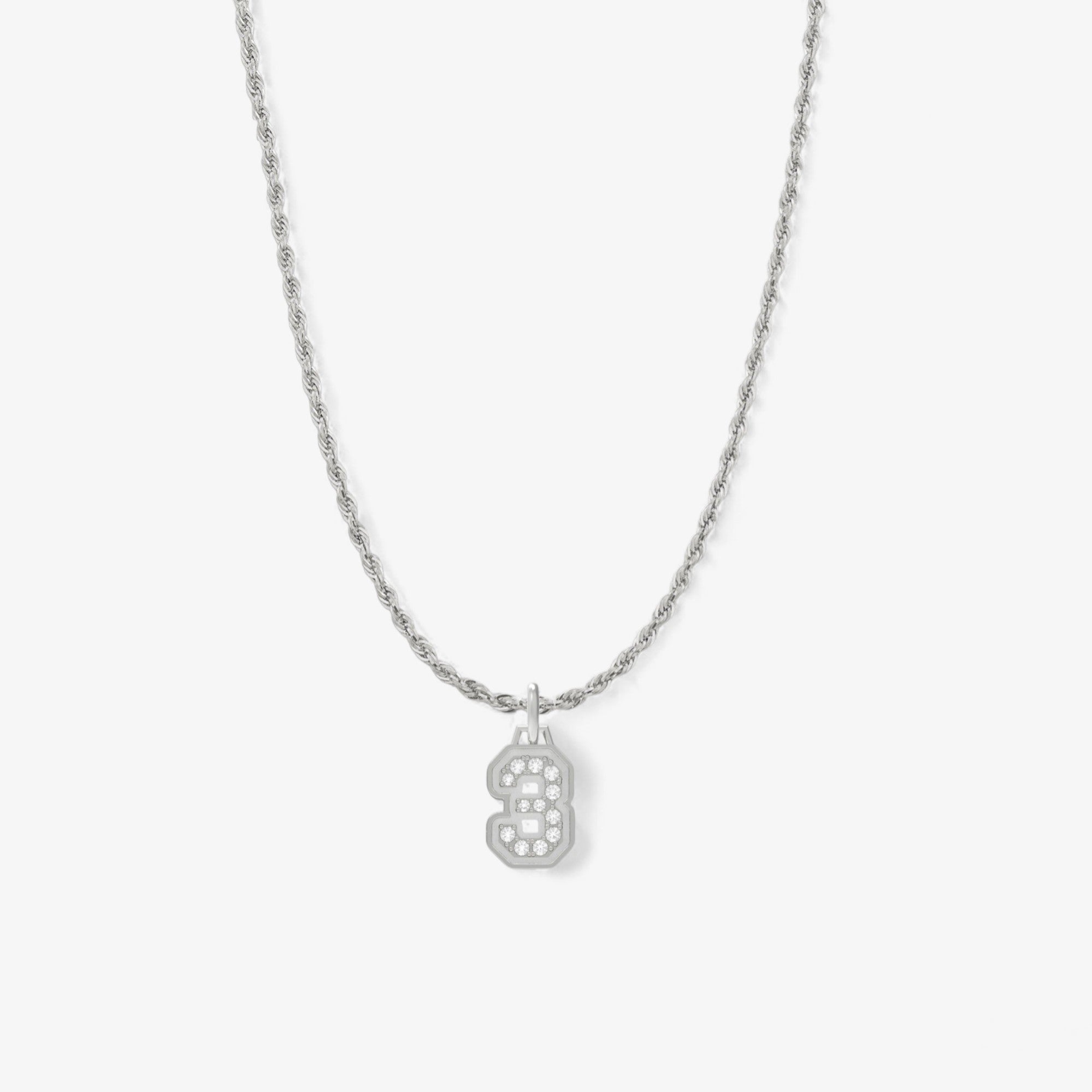 Sterling Silver Small Varsity Pendant