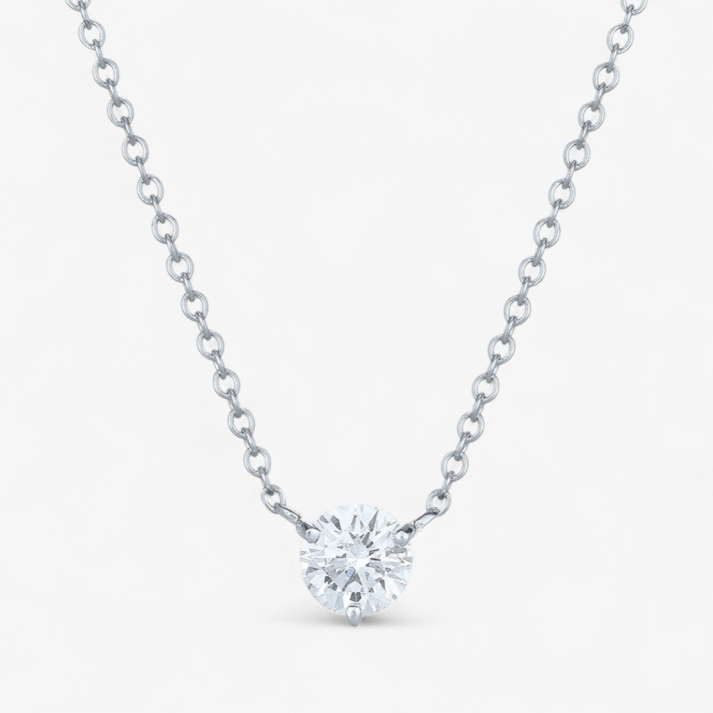 Diamond Solitaire Necklace