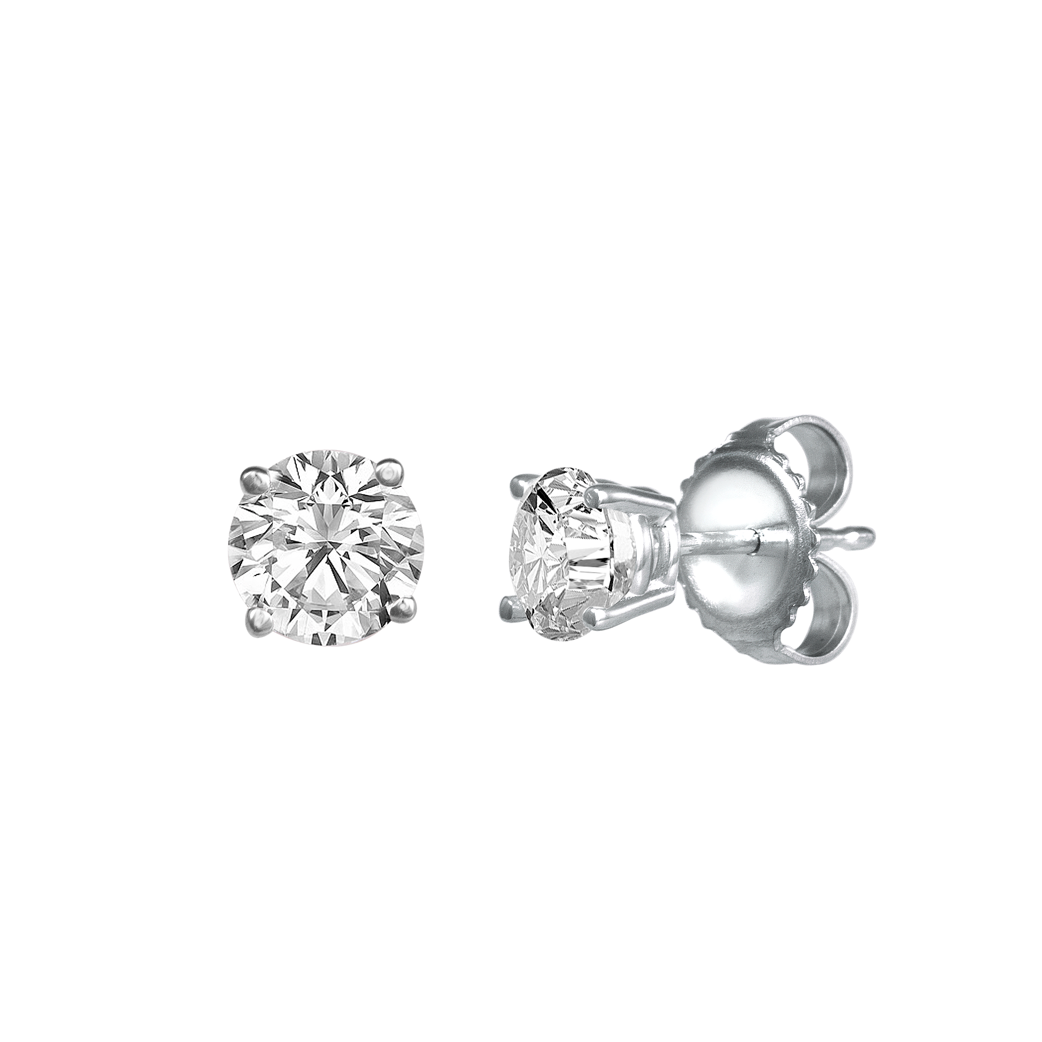 4 Prong Diamond Studs