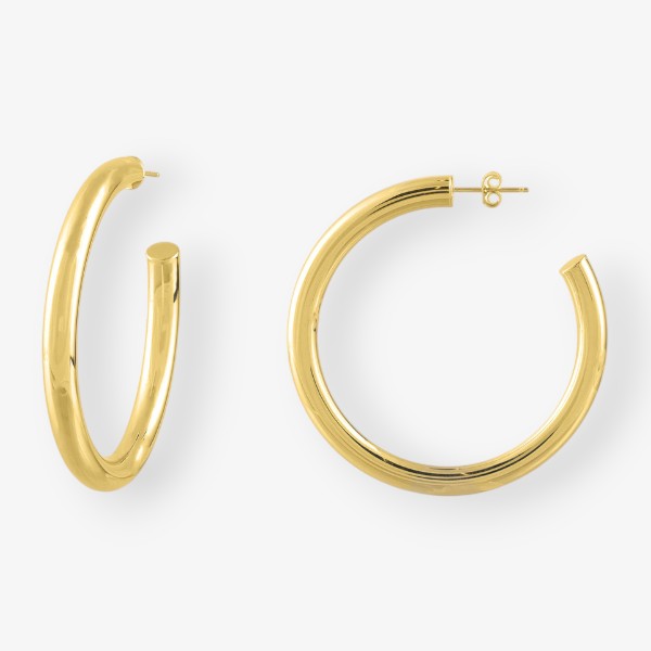 50mm Tube Hoop Earrings