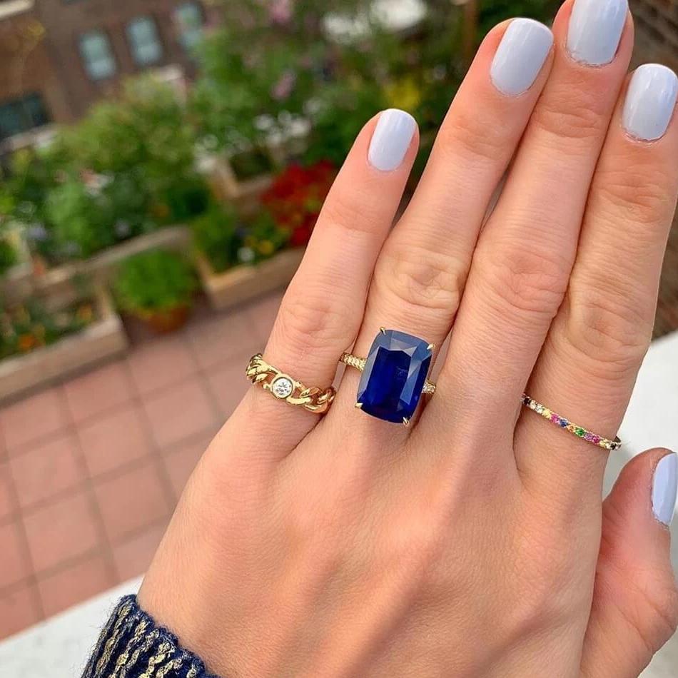 Multicolored Gemstone Eternity Band