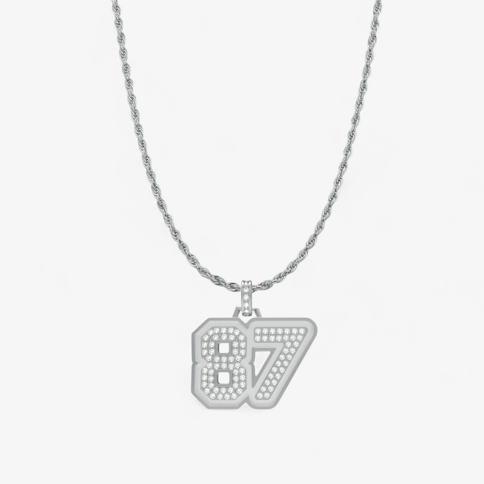 Sterling Silver Large Varsity Pendant