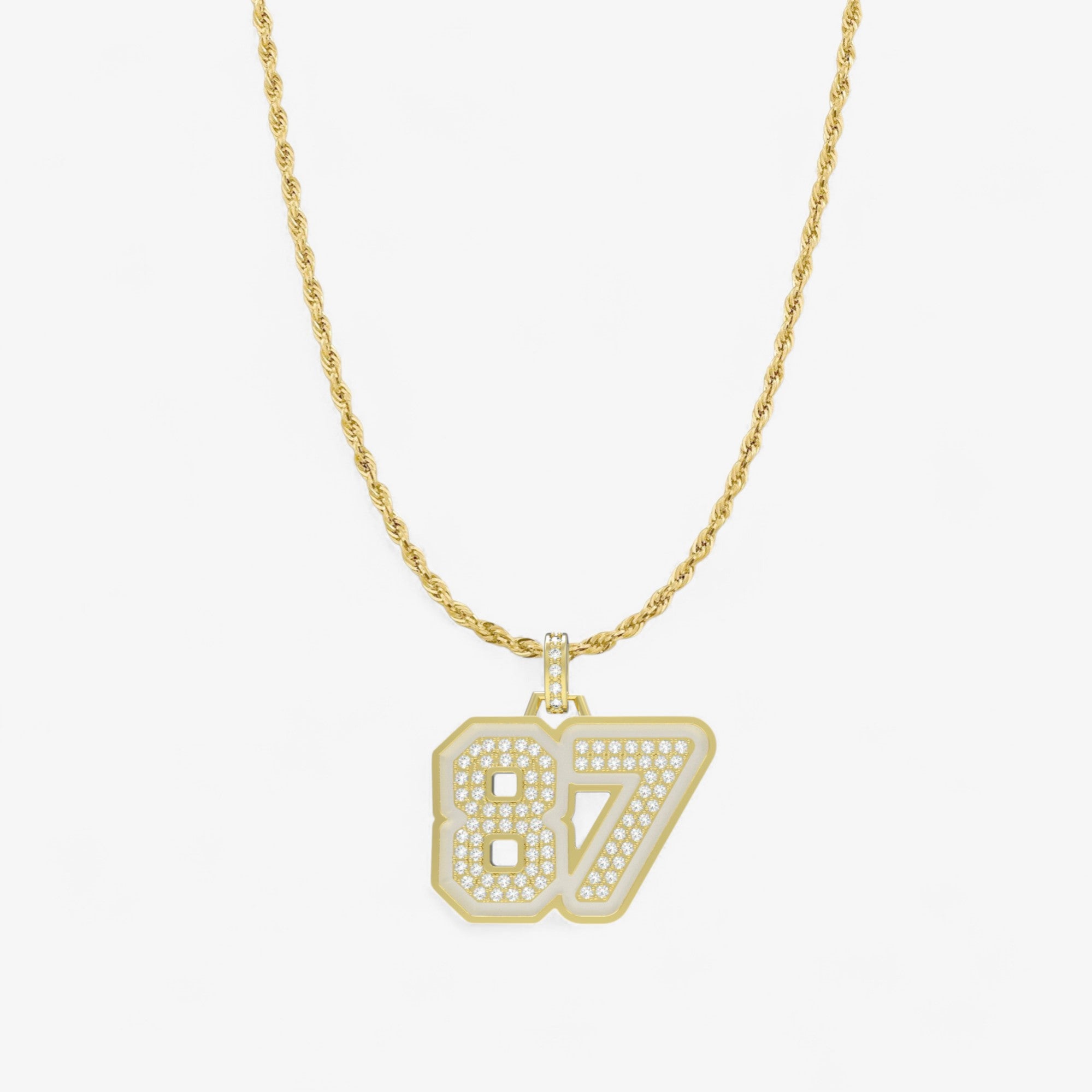Sterling Silver Large Varsity Pendant
